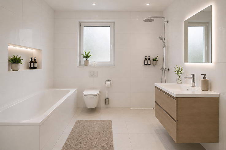 Foto Tageslicht Badezimmer