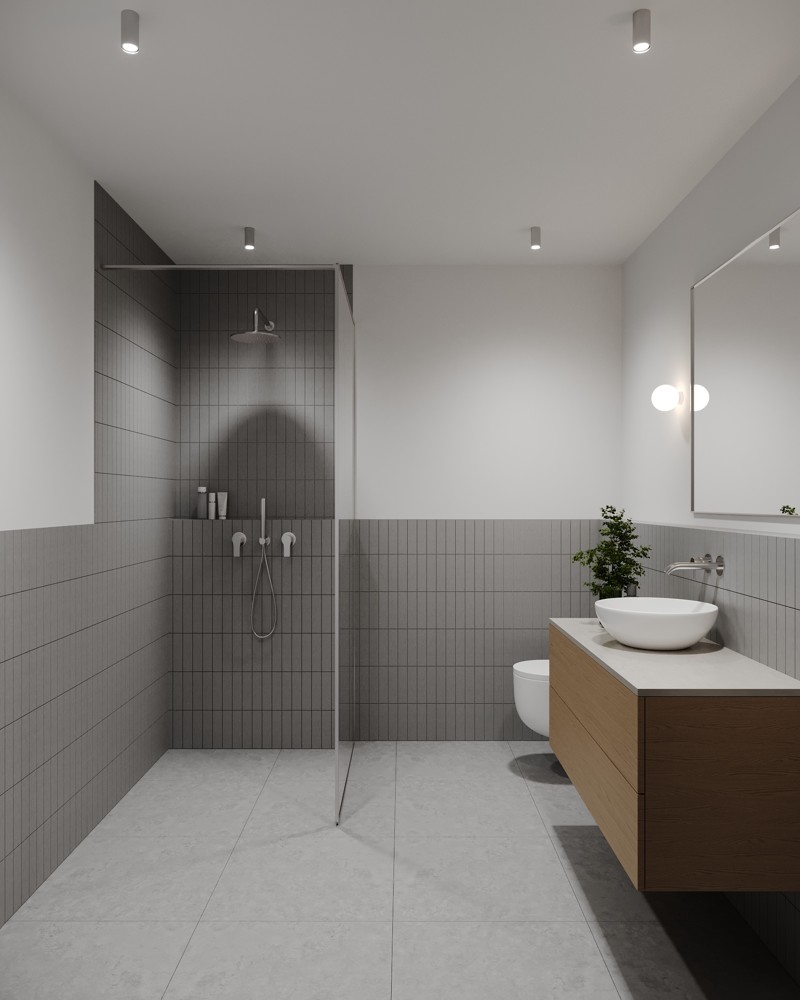 Visualisierung Badezimmer Etagenwohnung Bubesheim