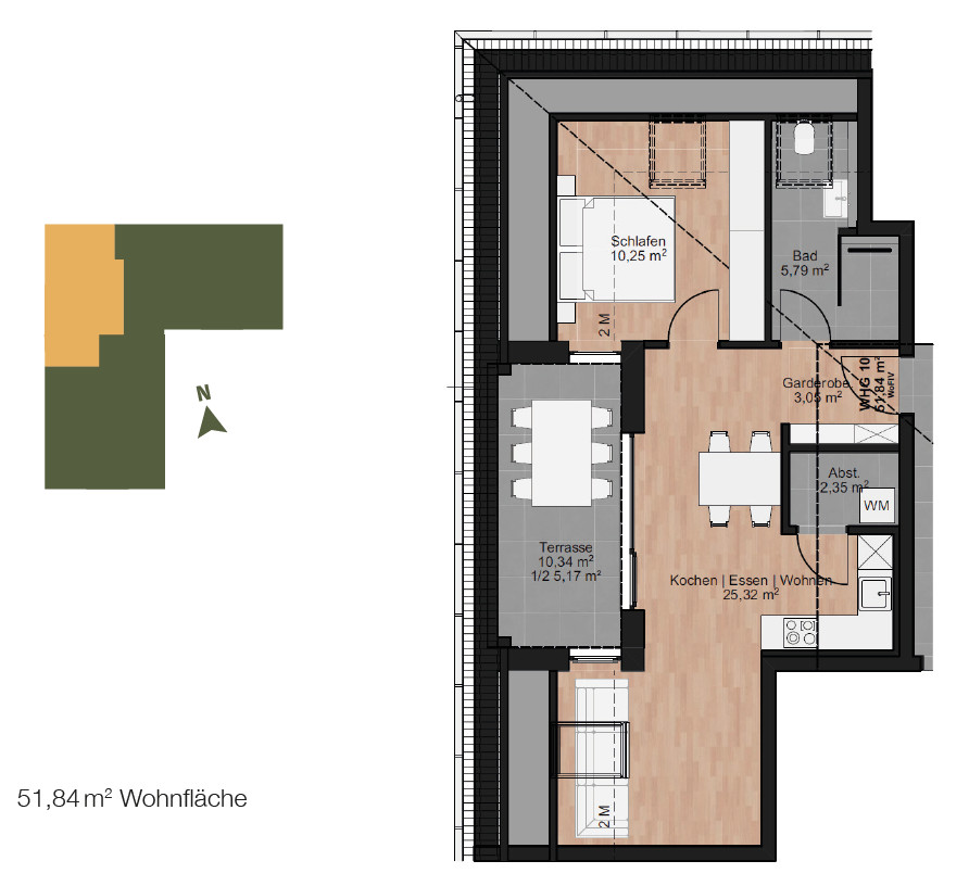  Dachgeschosswohnung Bubesheim