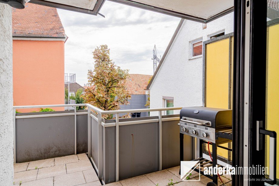 Balkon im 2. Obergeschoss Etagenwohnung G�nzburg