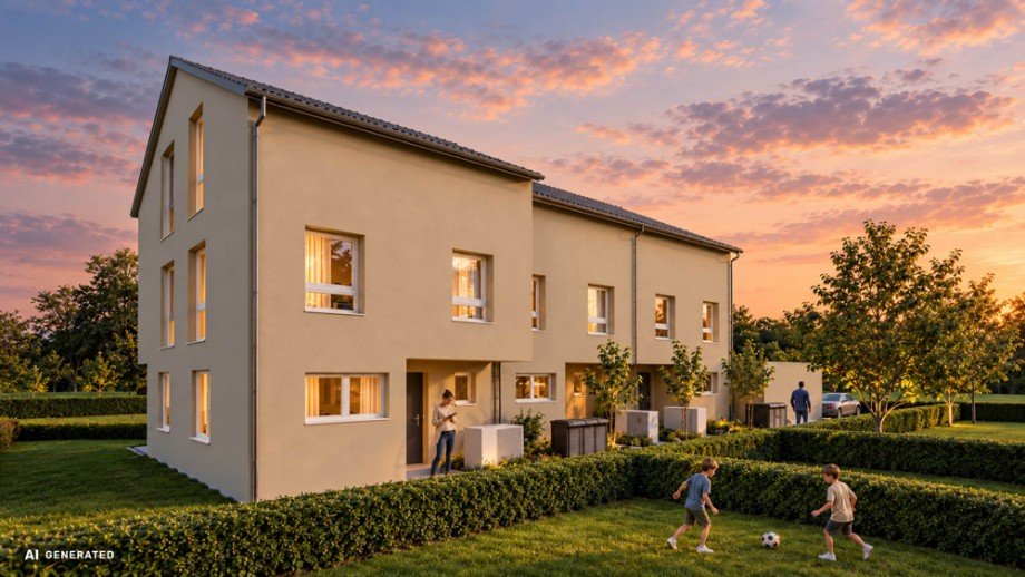 Au�envisualisierung Reiheneckhaus Neu-Ulm / Steinheim