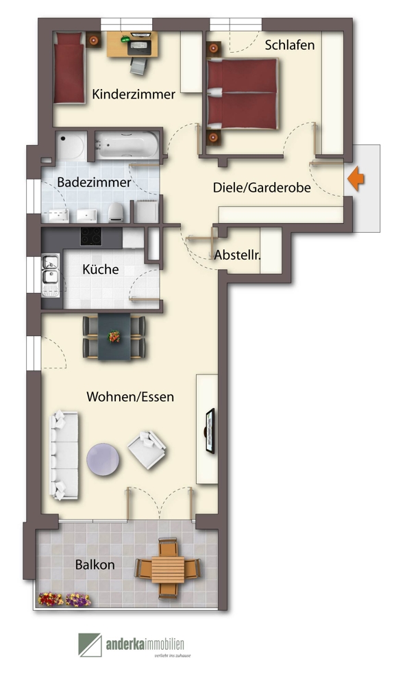  Etagenwohnung G�nzburg