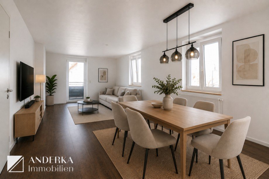 KI-Visualisierung Etagenwohnung Burgau