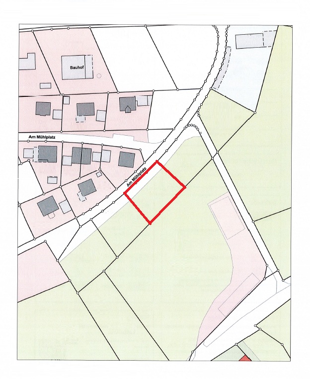 Lageplan Wohngrundst�ck Rettenbach
