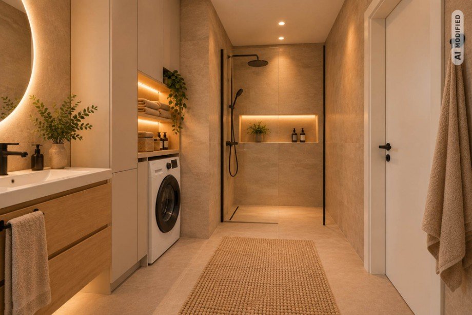 m�gliche Visualisierung Badezimmer Erdgeschosswohnung Haunsheim