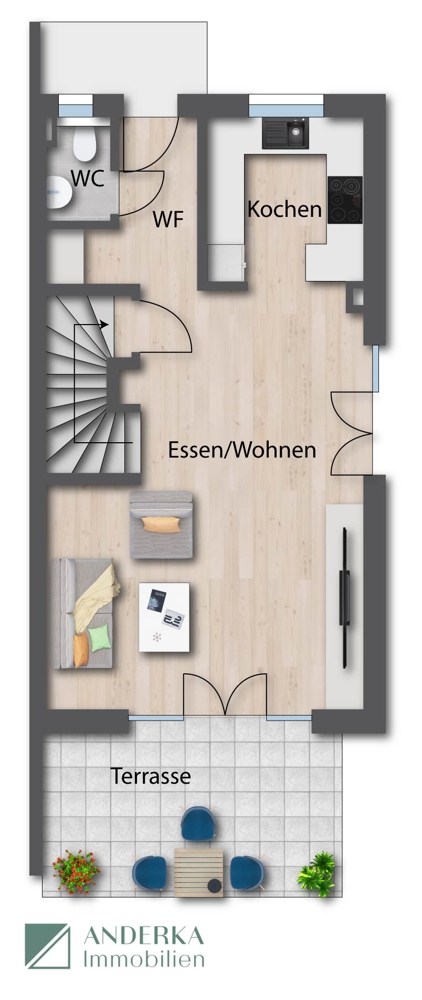 Erdgeschoss Reihenendhaus Leipheim