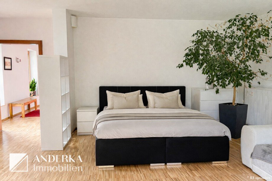 Schlafzimmer im Anbau Bungalow Offingen