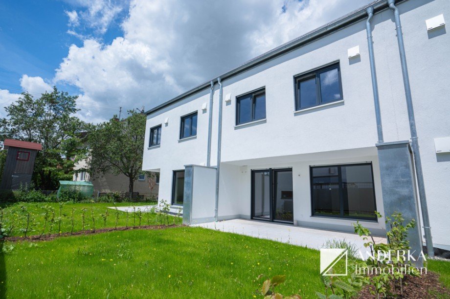 Hausansicht hinten Reihenmittelhaus Offingen
