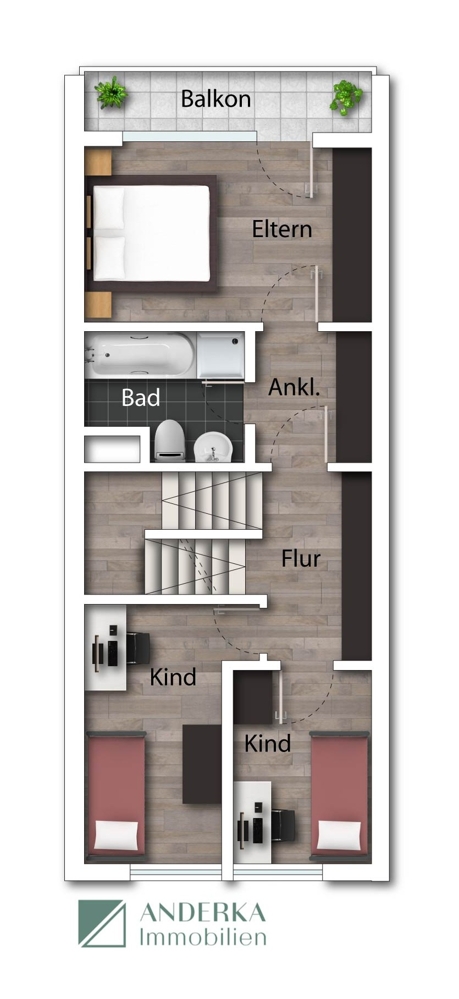 Obergeschoss Reiheneckhaus G�nzburg