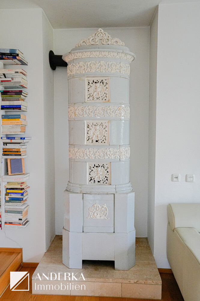 Historischer Kachelofen Bungalow Offingen