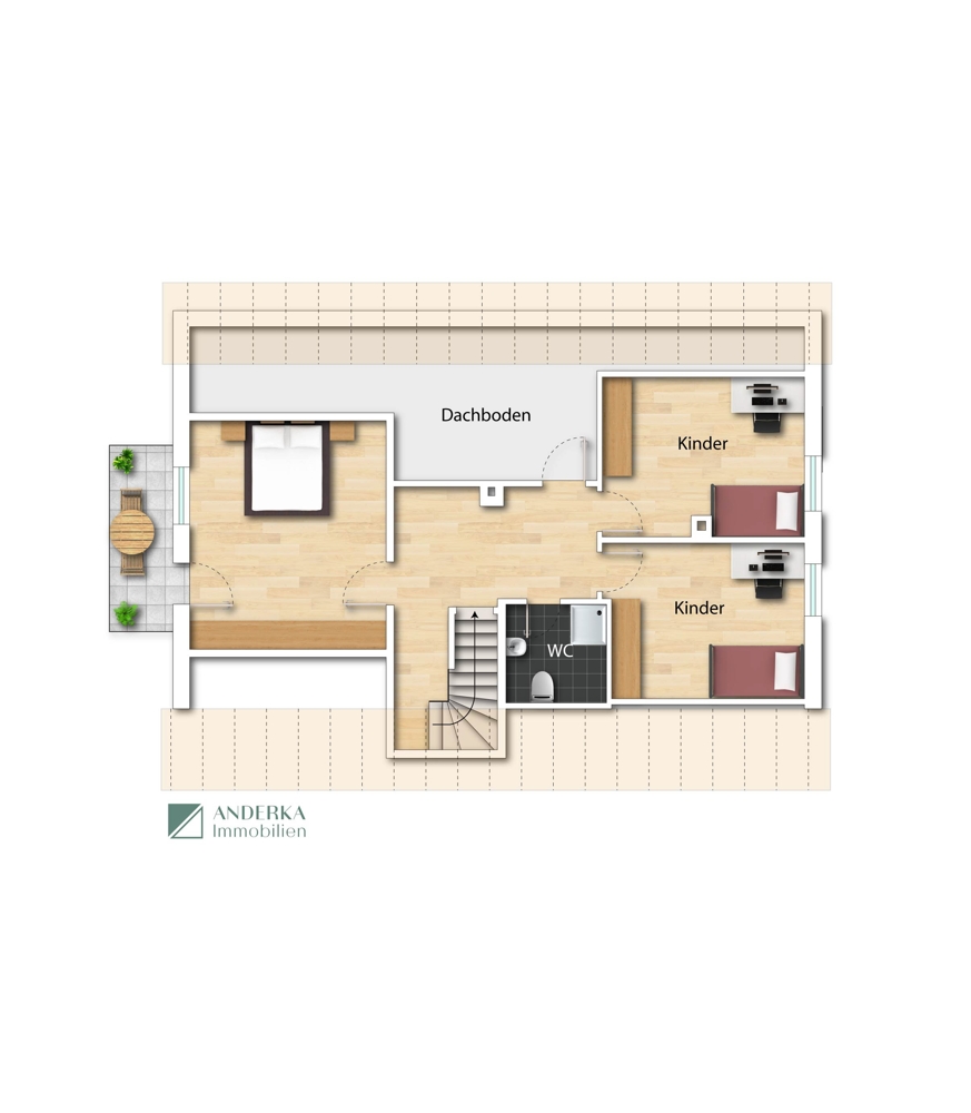 Dachgeschoss Einfamilienhaus G�nzburg