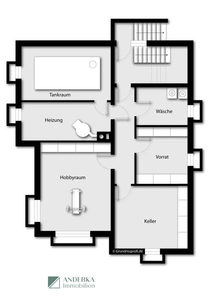 Kellergeschoss Zweifamilienhaus Offingen