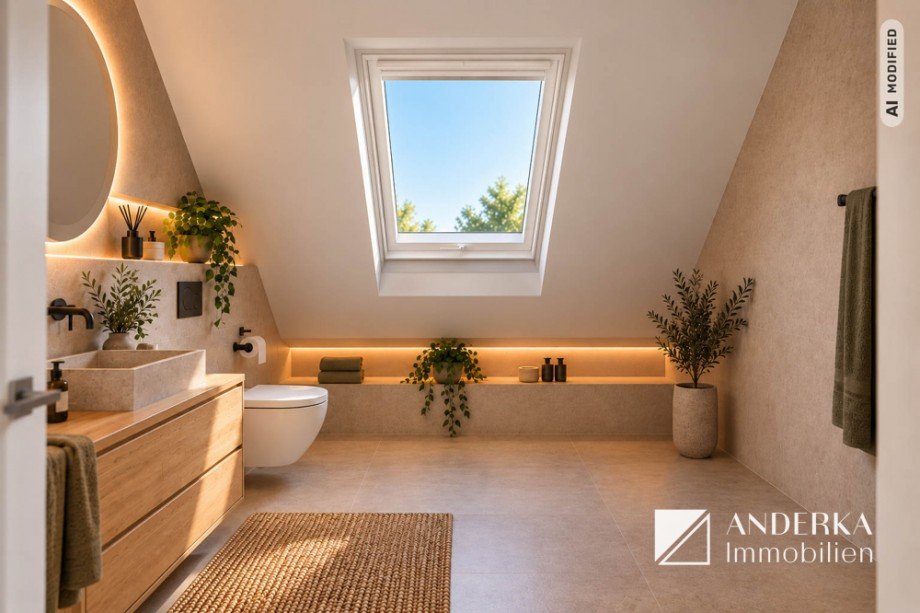 M�gliche Visualisierung Badezimmer Dachgeschosswohnung Haunsheim