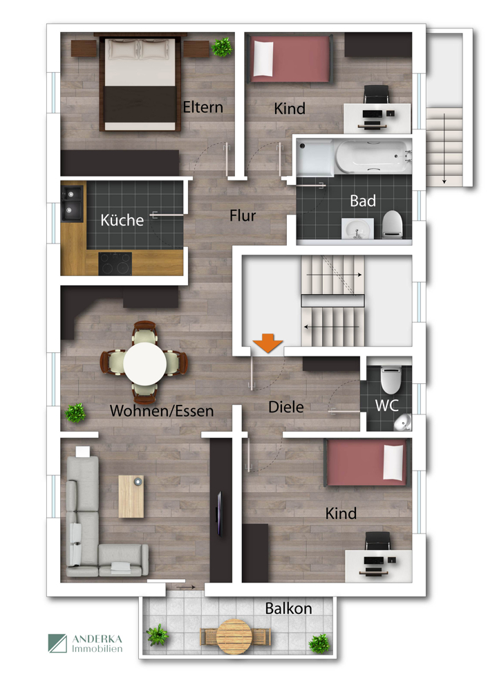  Etagenwohnung Burgau