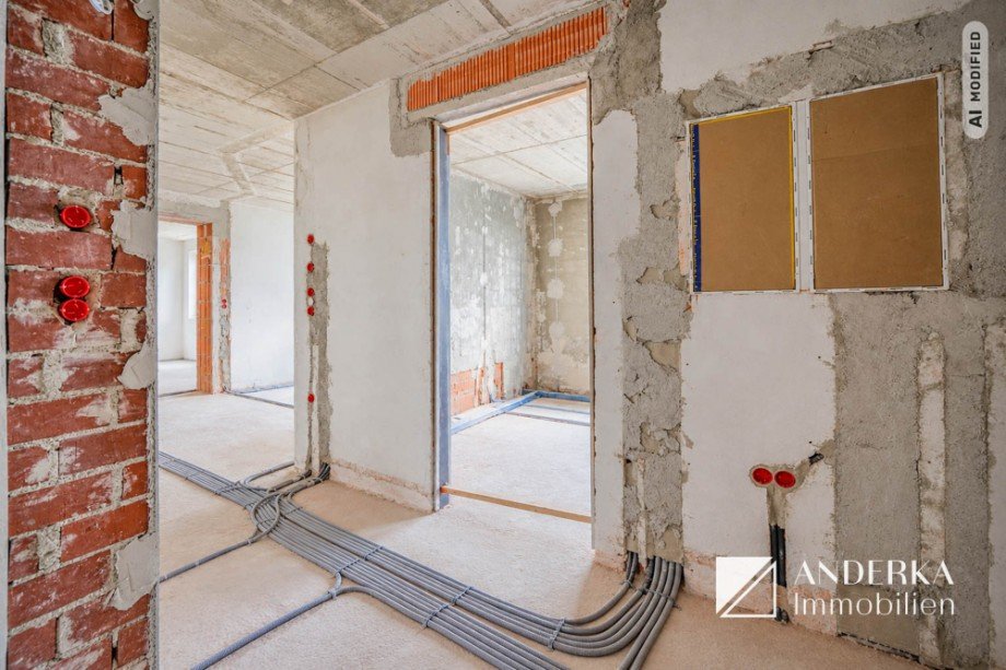 Baufortschritt Diele Etagenwohnung Haunsheim