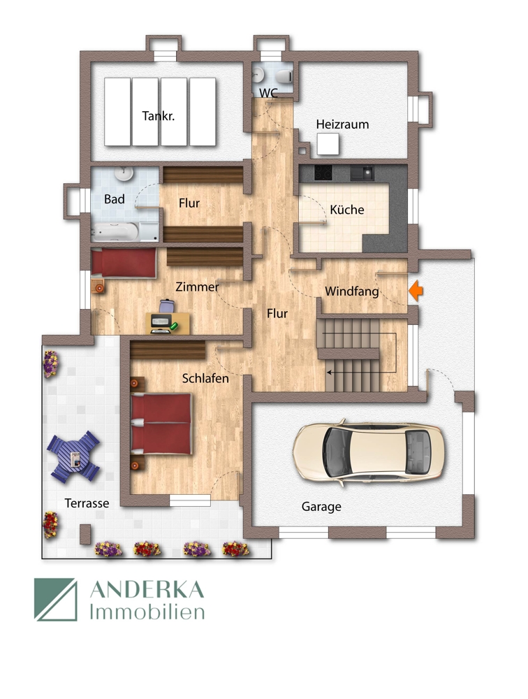 Kellergeschoss (Einliegerwohnung) Einfamilienhaus Offingen