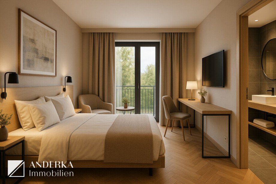 Beispielhafte Visualisierung Zimmer Pensionen G�nzburg