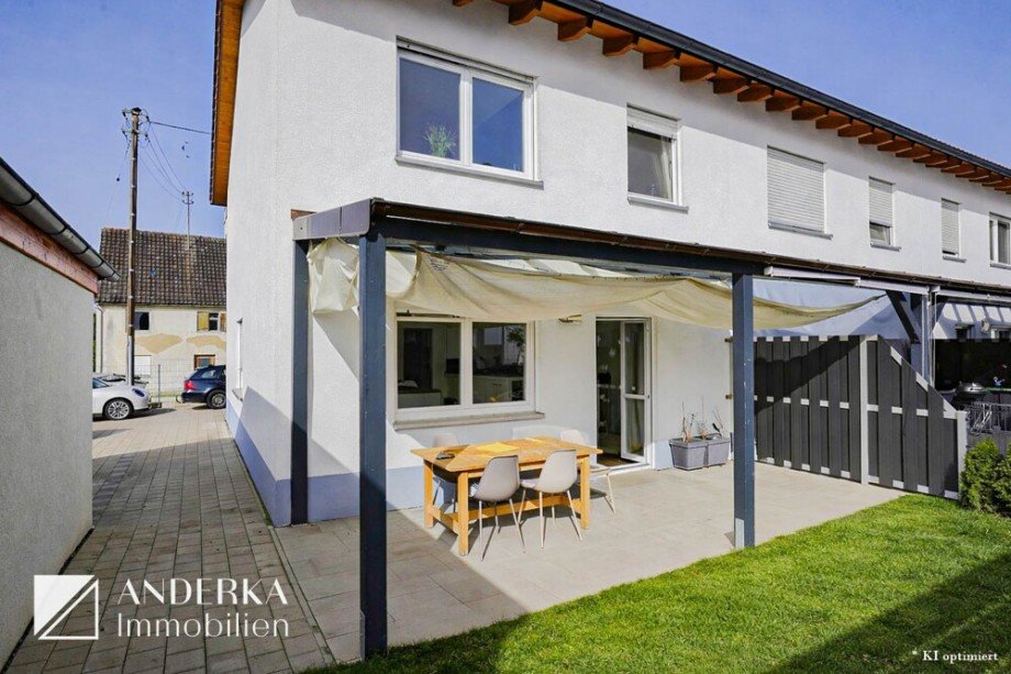 Terrasse Reiheneckhaus K�tz / Kleink�tz
