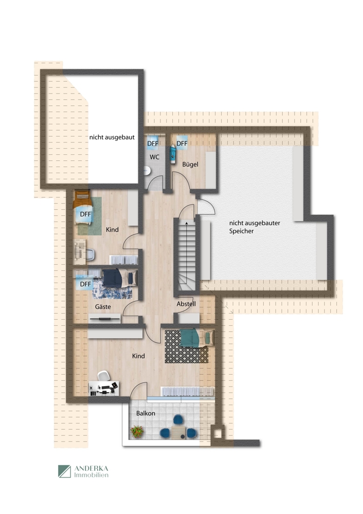 Dachgeschoss Einfamilienhaus Ursberg / Oberrohr