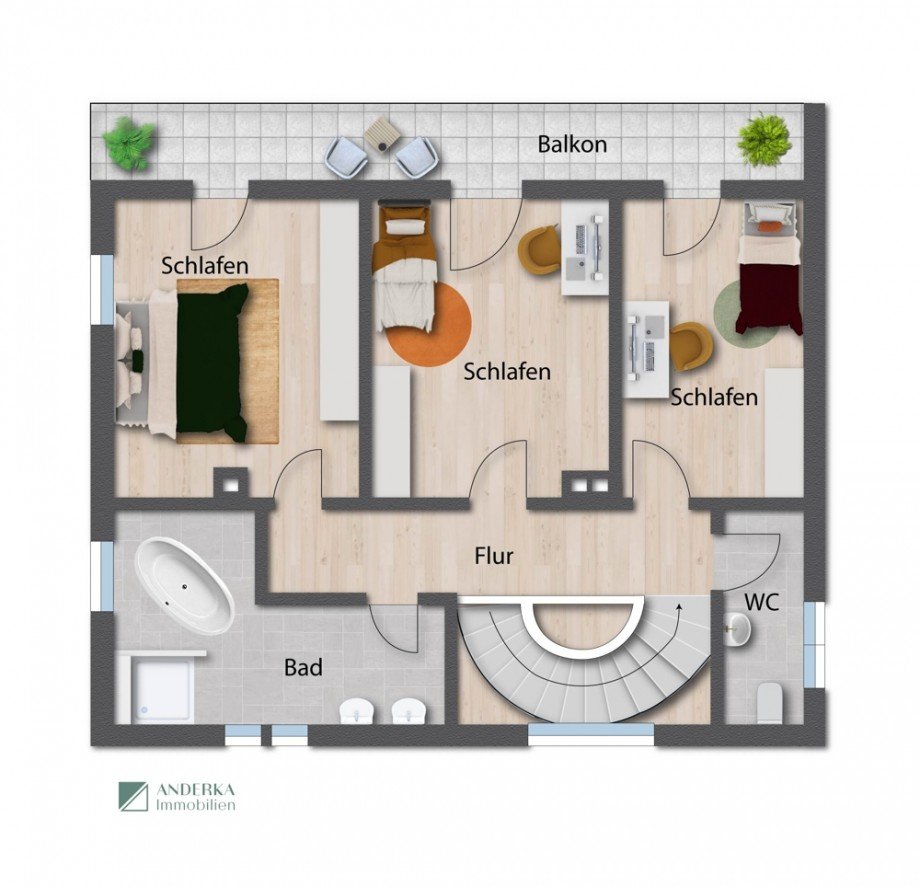 Obergeschoss Einfamilienhaus Ichenhausen