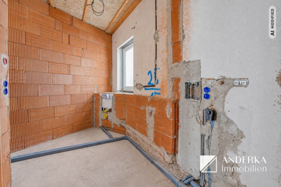 Baufortschritt Badezimmer Erdgeschosswohnung Haunsheim