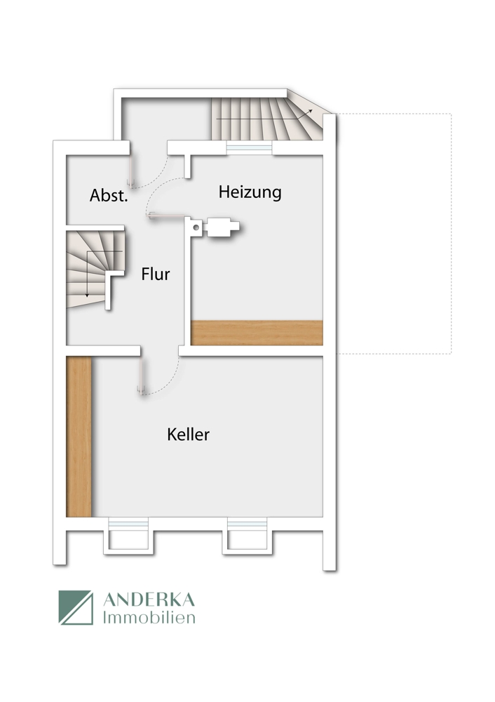 Kellergeschoss Doppelhaush�lfte G�nzburg