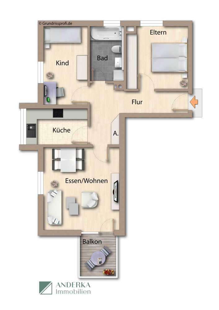  Etagenwohnung Ichenhausen