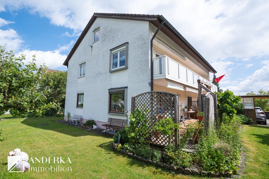 Hausansicht Dachgeschosswohnung Leipheim