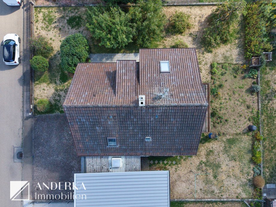 Vogelperspektive Einfamilienhaus B�chingen an der Brenz