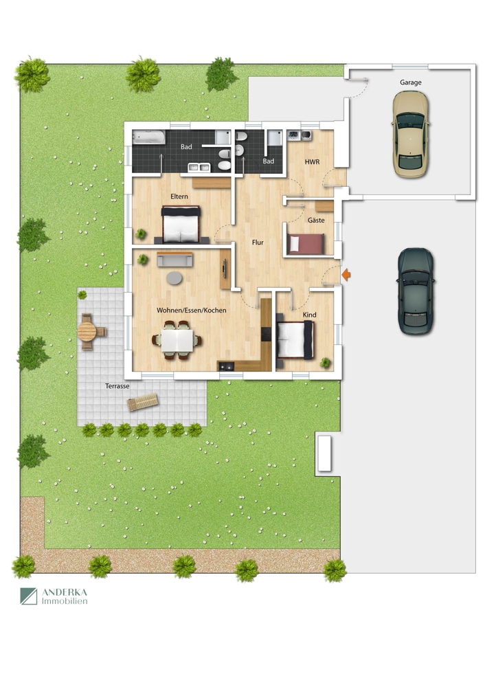 Grundriss Bungalow Haldenwang