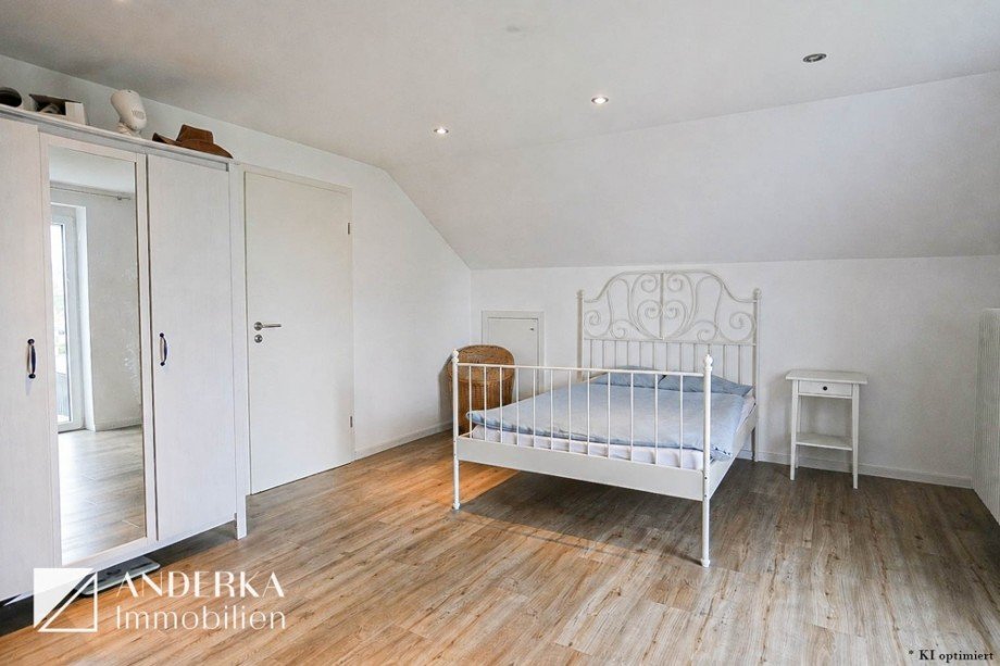 Schlafzimmer Dachgeschosswohnung Leipheim