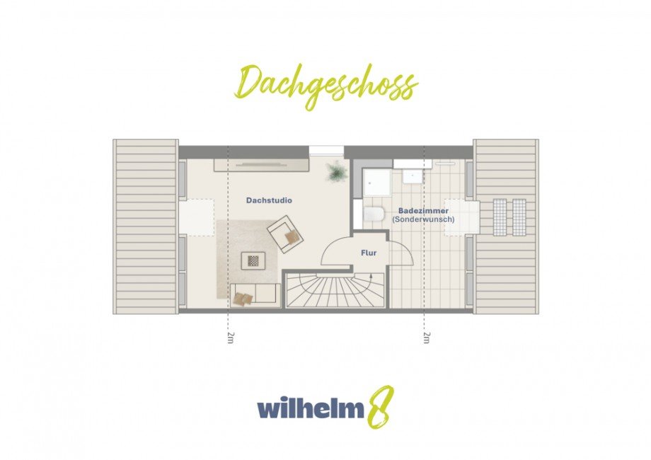 Dachgeschoss Doppelhaush�lfte Gundelfingen an der Donau