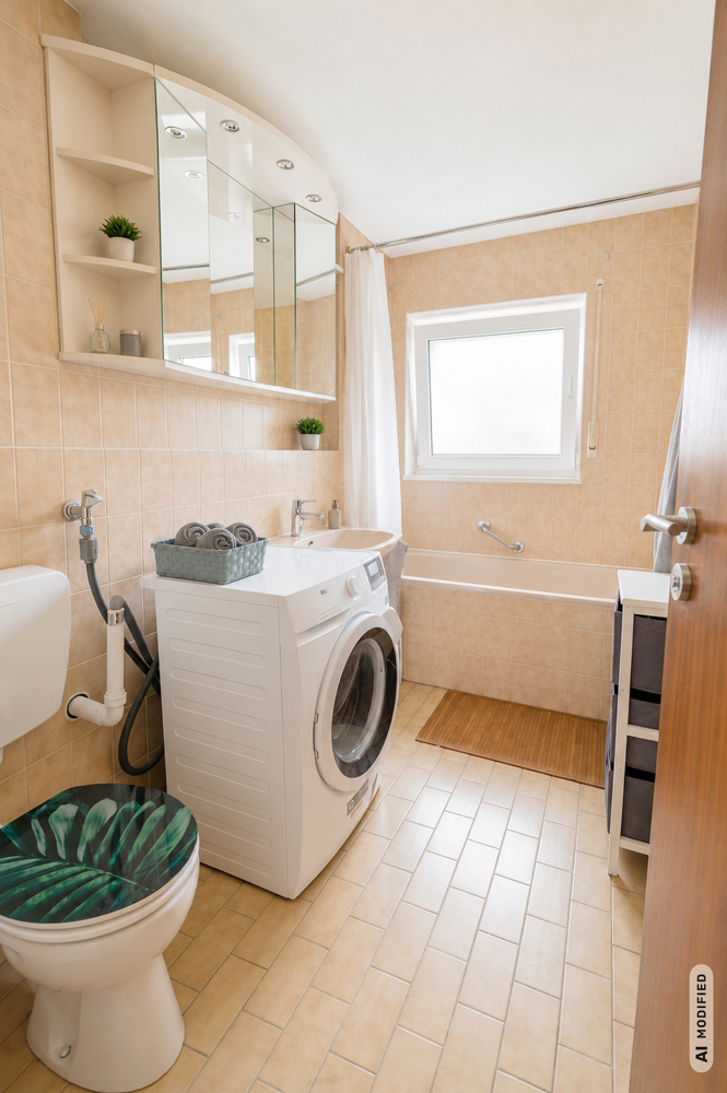 Badezimmer II Etagenwohnung G�nzburg