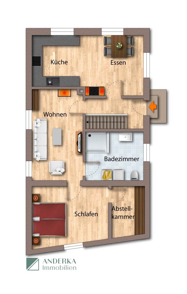Erdgeschoss Einfamilienhaus Gundremmingen