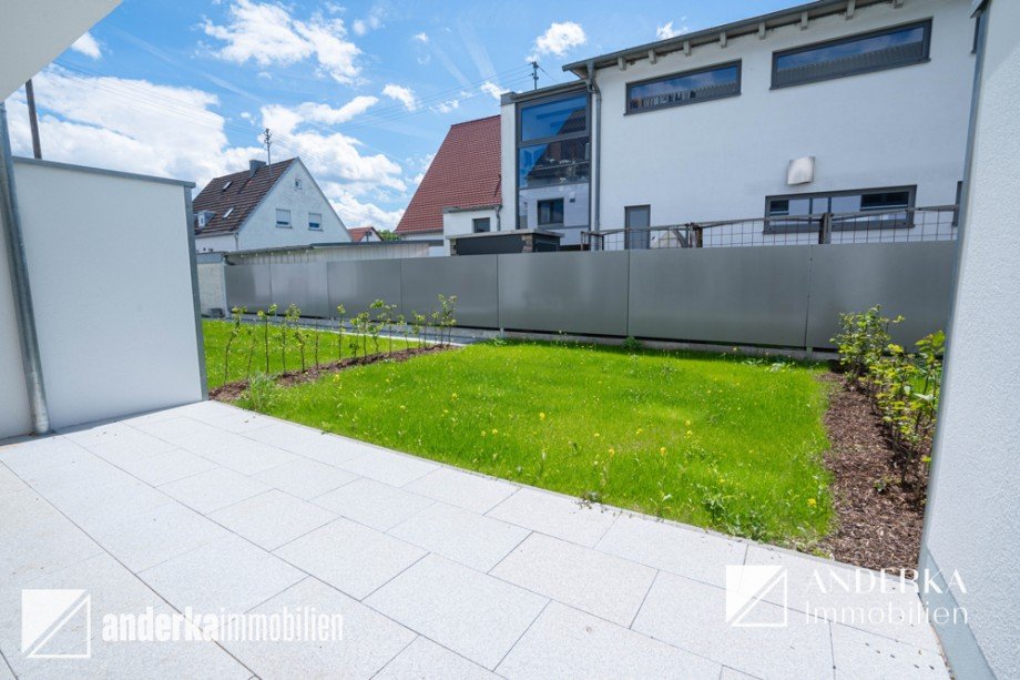 Terrasse und Garten Reihenmittelhaus Offingen