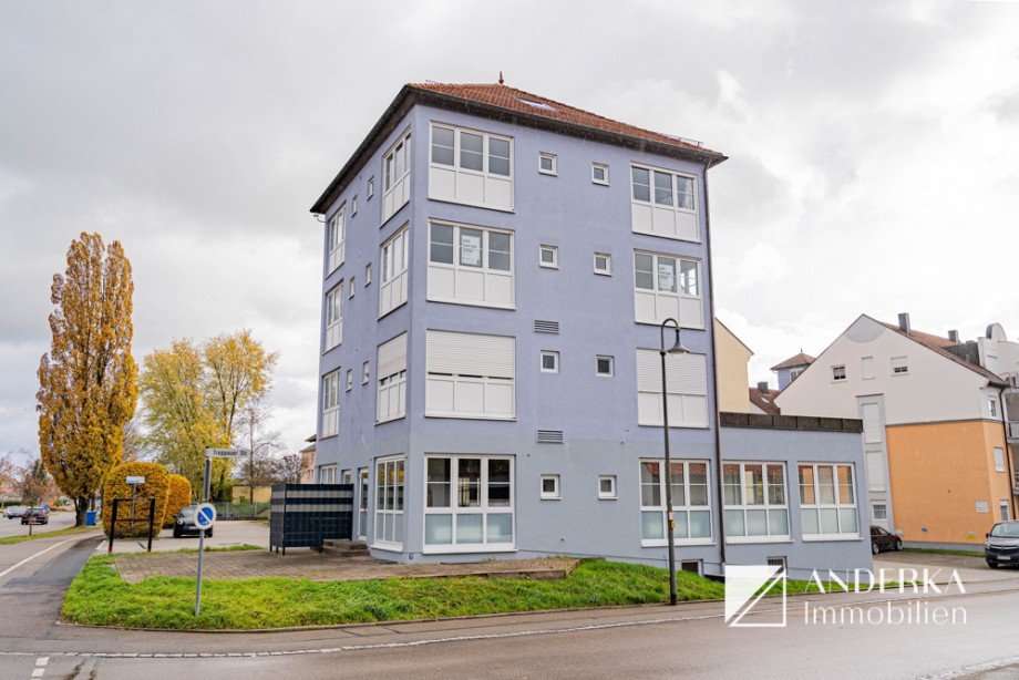 Hausansicht Etagenwohnung Burgau