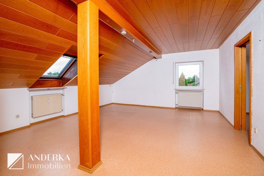 Wohnzimmer Dachgeschosswohnung Leipheim