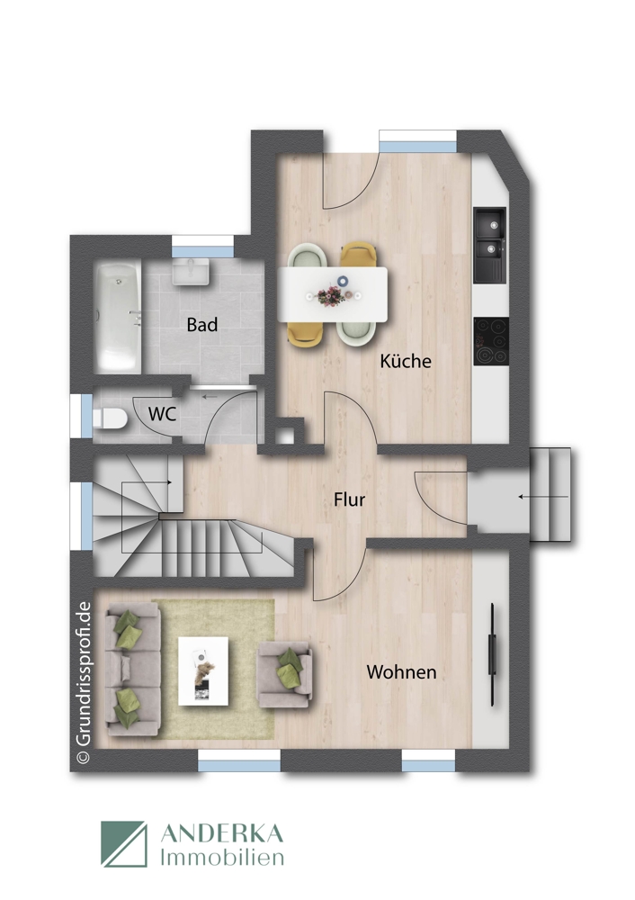 Erdgeschoss Einfamilienhaus Ichenhausen