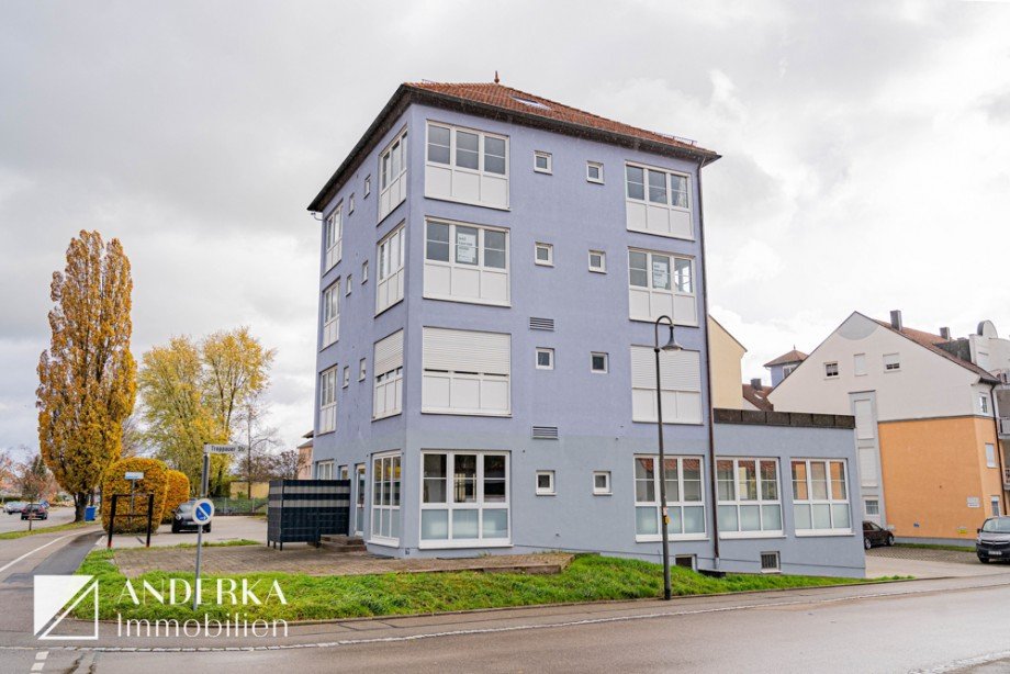 Hausansicht Etagenwohnung Burgau