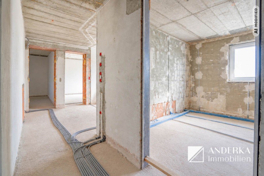 Baufortschritt Diele Etagenwohnung Haunsheim