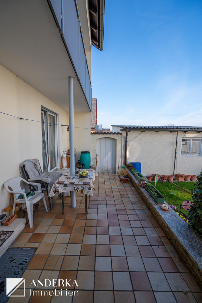 WE 1 - Terrasse Mehrfamilienhaus Burgau