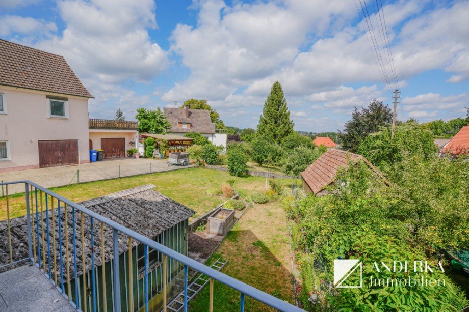 Ausblick Balkon Einfamilienhaus Ichenhausen