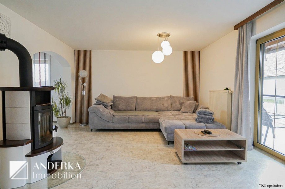 Wohnzimmer Doppelhaush�lfte Bibertal / Opferstetten