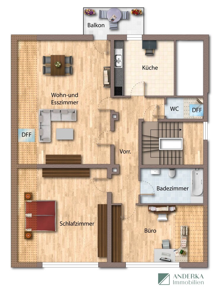  Dachgeschosswohnung Bibertal / B�hl