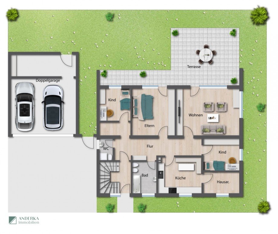 Erdgeschoss Einfamilienhaus Ichenhausen / Hochwang