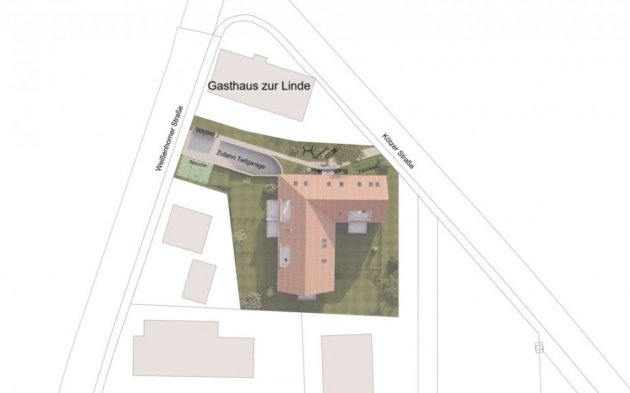 Lageplan Dachgeschosswohnung Bubesheim