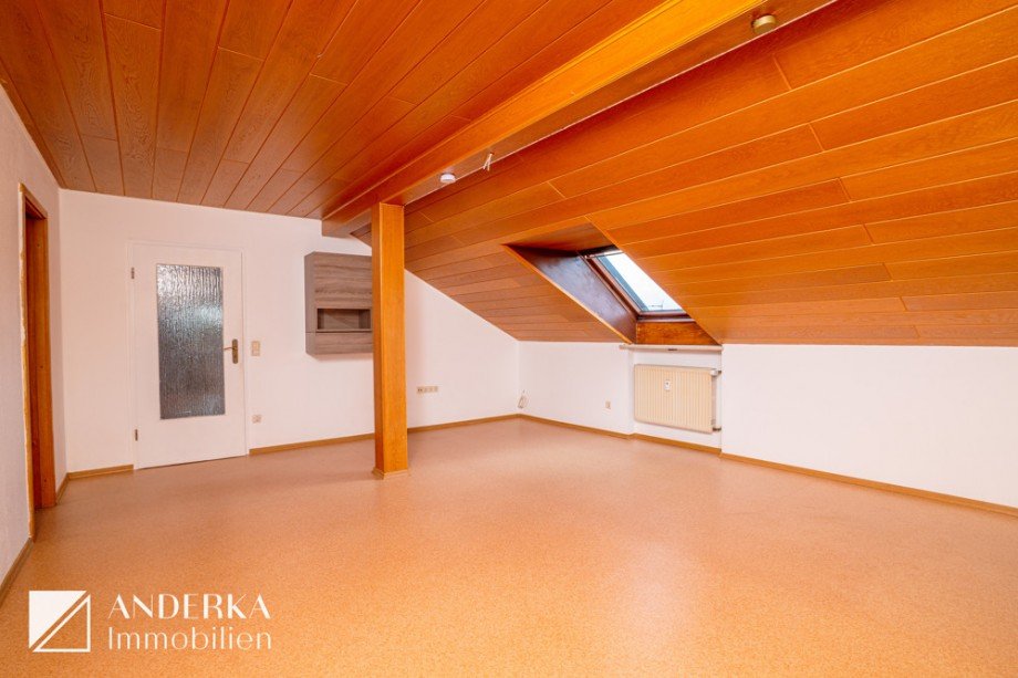 Wohnzimmer Dachgeschosswohnung Leipheim