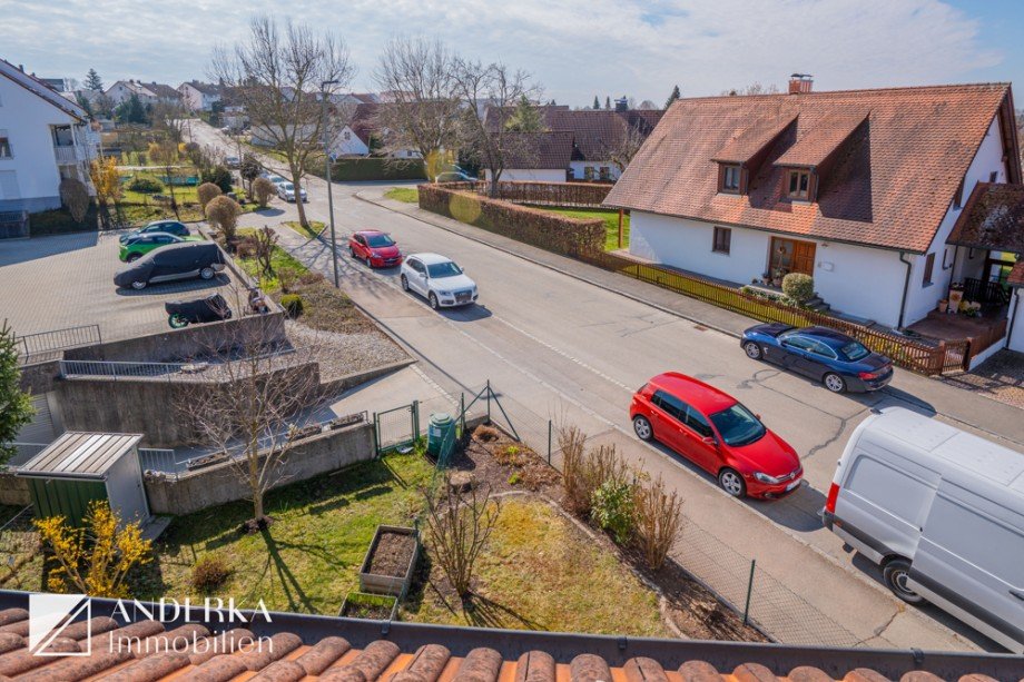 Ausblick Loggia Maisonettewohnung Jettingen-Scheppach