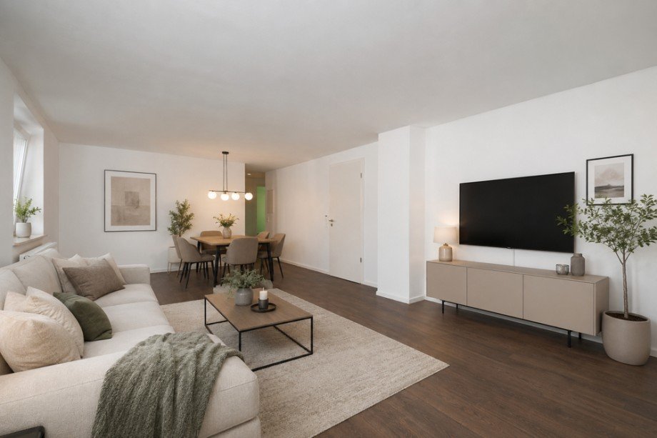 KI - Visualisierung Etagenwohnung Burgau