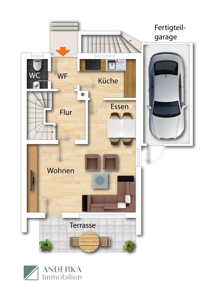 Erdgeschoss Doppelhaush�lfte G�nzburg